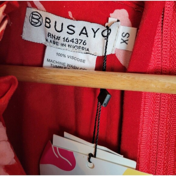 NWT Busayo Ina Ruffled V-Neck Maxi Dress Size XS Event Attire - Picture 6 of 11